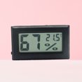 thumbnail image 4 of HEALEEP Temperature Reader Hygrometer Thermometer Black Large LCD Display Screen with Time Display 1Set, 4 of 6