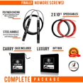 thumbnail image 4 of Sonic Boom M2 High Speed Jump Rope - Patent Pending Self-Locking, Screw-Free Design - Weighted, 360 Degree Spin, Silicone Grip with 2 Speed Rope Cables for Home Workout, & More, 4 of 9