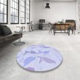 thumbnail image 4 of Ahgly Company Tapis d'Intérieur Lavable en Machine Carré Lavande Bleu, 4 Pieds Carré, 4 of 7