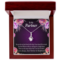 thumbnail image 1 of To My Partner Partner and Bestfriend Alluring Ribbon Necklace Message Card, 1 of 7