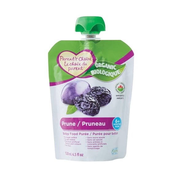 Parent's Choice Purée de Pruneaux Biologique pour Bébés