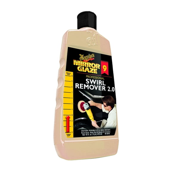 Meguiars Polishing Compound M0916 Mirror Glaze; Removes Light Swirls and Adds Gloss Clarity; Liquid; 16 Ounce; Single