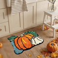 thumbnail image 4 of Jubipavy Halloween Pumpkin Rug Halloween Pumpkin Rugs Pumpkin Shaped Floor Mat Thanksgiving Day Mat Halloween Decorative For Living Bedroom Kitchen Decoration Bath, 4 of 6