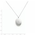 thumbnail image 3 of Sterling Silver Rhodium-plated 26mm Diamond Oval Locket QLS266-18 (32mm x 20mm), 3 of 3