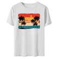 thumbnail image 3 of Birdeem Fashion Woman Print Round-Neck Short Sleeve T-Shirt Printing Loose Blouse Tops, 3 of 4