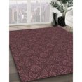 thumbnail image 3 of Ahgly Company Tapis Rectangulaire Lavable en Machine Intérieur Transitionnel Rouge Cerise, 8 Pieds x 10 Pieds, 3 of 7