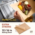 thumbnail image 3 of Katbite Unbleached Parchment Paper Sheets - Heavy Duty, Non-Stick, Full Pack  12x16 inch 220PCS, 3 of 9