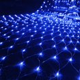 thumbnail image 1 of Estbridge Halloween/Christmas Net Lights Outdoor  6.6FT x 6.6FT 144 LED Fairy String Light with 8 Lighting Modes  Connectable Light for Garden Tree Bushes  Holiday Wedding Party Decoratio, 1 of 7
