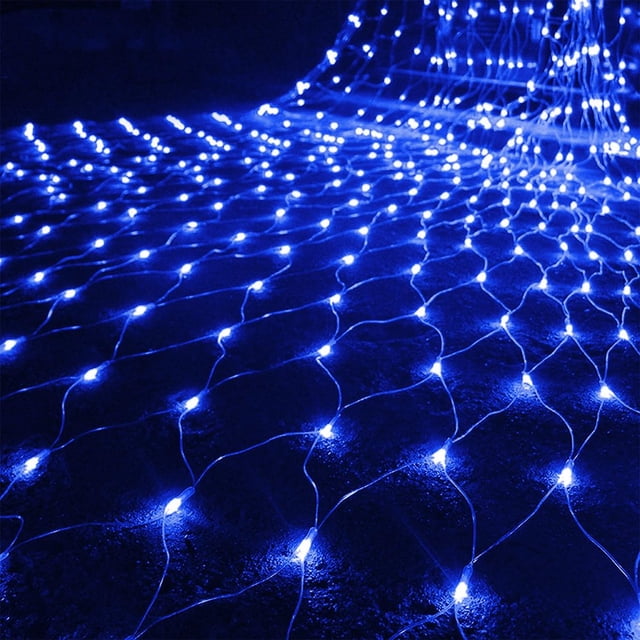 Estbridge Halloween/Christmas Net Lights Outdoor 6.6FT x 6.6FT 144 LED Fairy String Light with 8 Lighting Modes Connectable Light for Garden Tree Bushes Holiday Wedding Party Decoratio