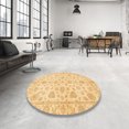 thumbnail image 3 of Ahgly Company Indoor Rectangle Abstract Mustard Yellow Oriental Area Rugs, 8' x 12', 3 of 6