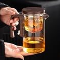 thumbnail image 4 of ZheElen Magnetic Filter Teapot Elegant For Real-time Tea Control Glass Teapot With Strainer Clear Teapot Gray 520ml, 4 of 6