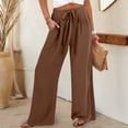thumbnail image 3 of Wensltd Pantalon Court d'Été pour Femmes, Pantalon Droit Mince, Travail, 3 of 8