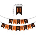 thumbnail image 2 of Drapeau de Vacances à Queue d'Aronde Lettre Orange Halloween, 2 of 3