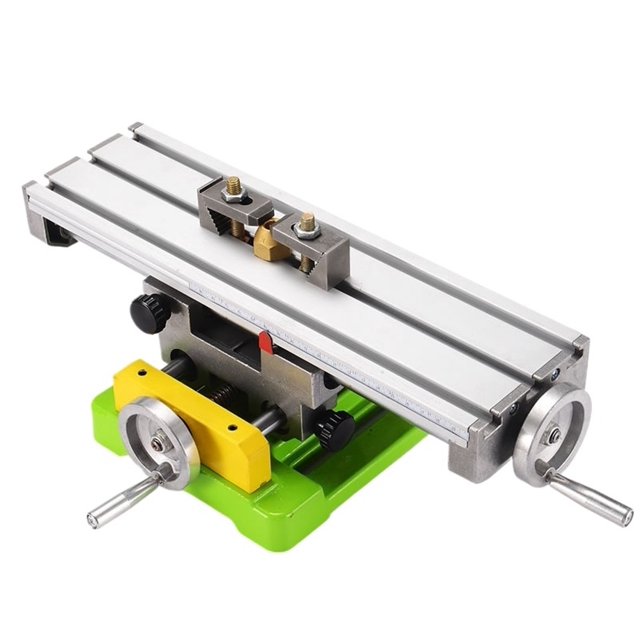 Table Coulissante en Composé pour Fraisage, Machine à Fraiser, Perçage en Composé pour Perceuse de Banc, Application Multi-Usage