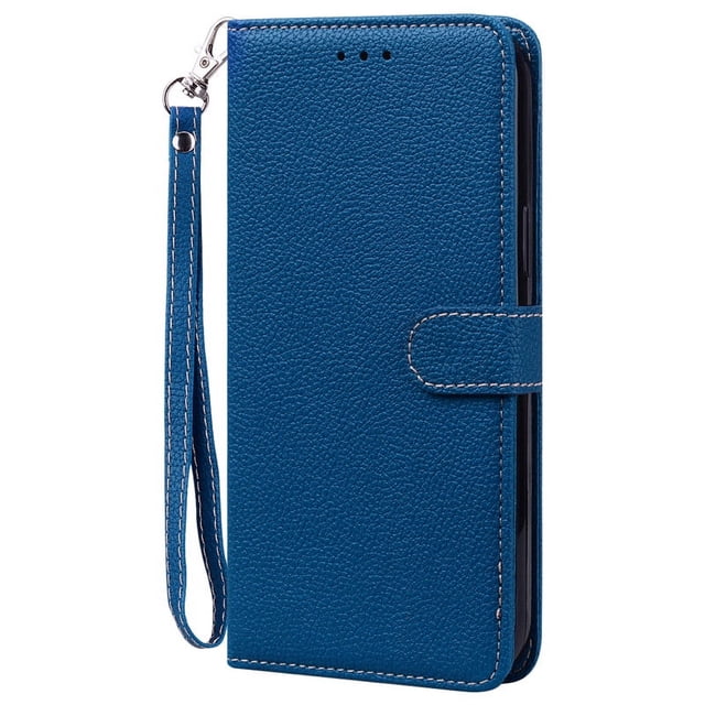 S10Plus Case For Samsung Galaxy S10 Case Wallet Flip Case For Samsung Galaxy S10 Lite S10lite S 10 5G S10+ S10e Phone Case Cover Navy blue-Strap for Samsung S10e