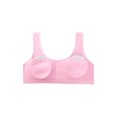 thumbnail image 3 of INSPIRE CHIC Training Cotton Wire Free Comfort Removable Pad Vest Tops Bra Pink, 3 of 6