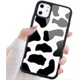 thumbnail image 3 of Compatible with iPhone Case for Girls Women, Hard Back Case with Soft TPU Bumper Protective Cute Phone Case Cover with Cow Pattern for iPhone, 3 of 5