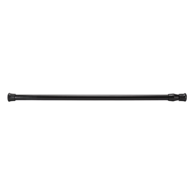 Tringle à Rideaux, Tringle à Rideaux Noire en Acier Durable à Haute Teneur en Carbone, pour Tringle à Rideaux Occultants Étagère à Chaussures 55-90 cm