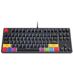 Visland Mechanical Keyboard N-Key Rollover Red Switch Ergonomic 87 Keys E-sport Wired Keyboard for Window 10/8/7/XP