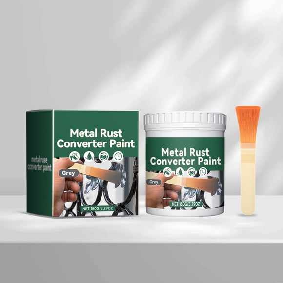 Yhmxh Gifts for Women & Men,Home Essentials Metal Rust Conversion Paint Water Proof Rust Black/gray Optional Complimentary Brush Rust Preventive Conversion