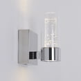 thumbnail image 2 of Artika Ratio Modern LED Wall Sconce Light Fixture, Chrome, 2 of 5
