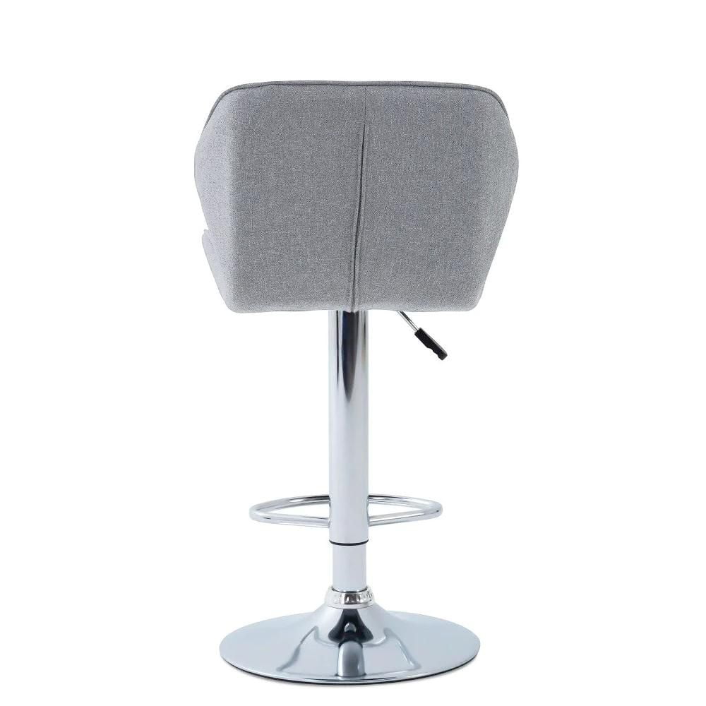 Heavenly Collection Tissu Gris Tabouret Réglable
