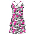 thumbnail image 1 of Jamicy Ensemble de Pyjama pour Femmes Cadeaux de la Saint-Valentin pour Femmes Hauts Sans Manches avec Shorts Ensemble de Pyjama Décontracté Imprimé Colorblock Ourlet à Volants, 1 of 5