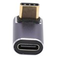 thumbnail image 2 of Adaptateur Type C Angle Droit, 40GB 100W Type C Femelle vers Mâle Adaptateur Angle Droit Haute Résolution Transmission Haute Vitesse pour Appareils Type C Femelle vers Type C Mâle 40G Droit, 2 of 8