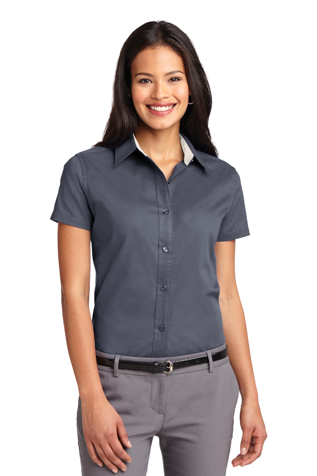 Port Authority Chemise à Manches Courtes Facile d'Entretien pour Femmes L508