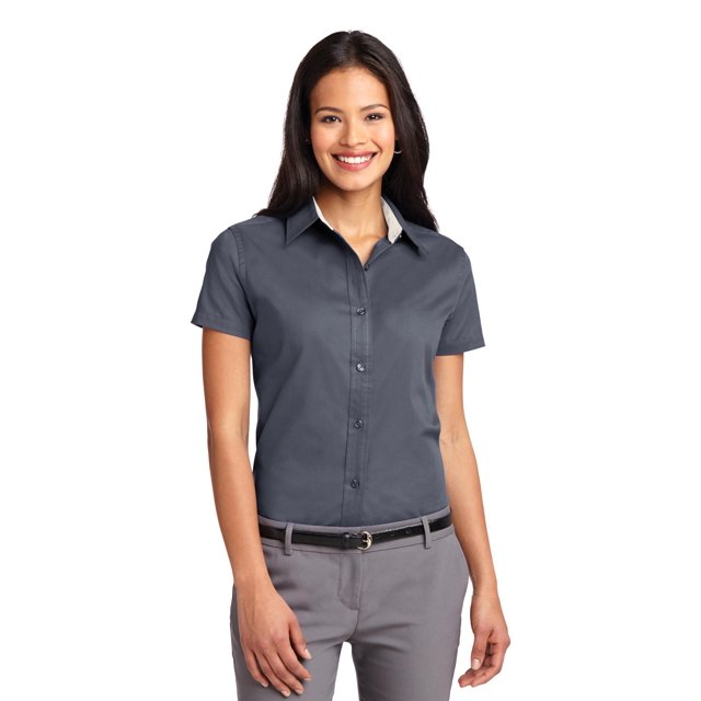 Port Authority Chemise à Manches Courtes Facile d'Entretien pour Femmes L508