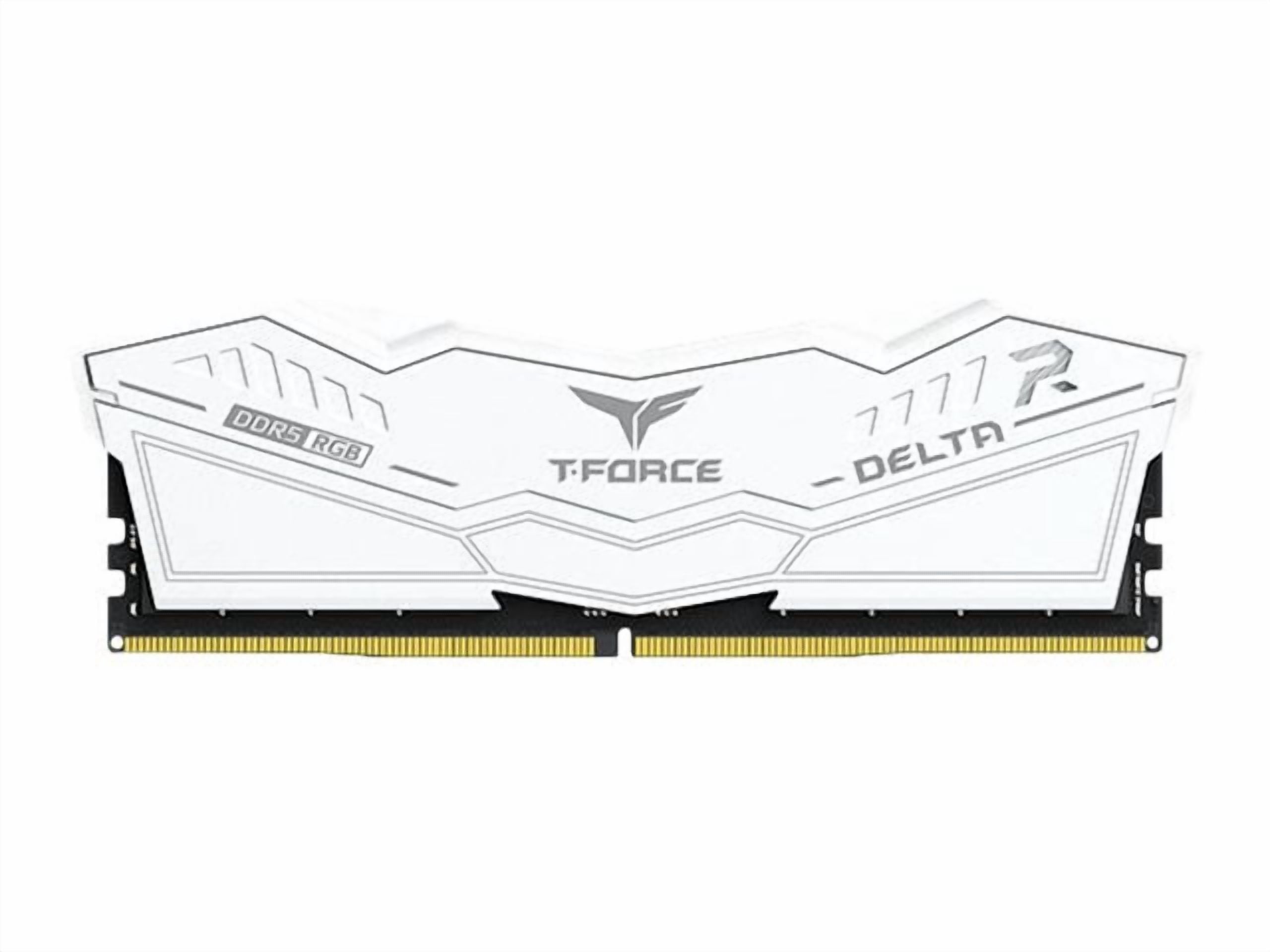 TEAMGROUP T-Force Delta RGB DDR5 Ram 32GB Kit (2x16GB) 6000MHz (PC5-48000) CL40 Desktop Memory Module Ram (White) for 600 Series Chipset - FF4D532G6000HC38ADC01
