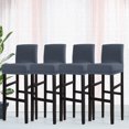 thumbnail image 1 of PiccoCasa Stretch Spandex Bar Stool Cover for Short Back Chair Slategray 4, 1 of 8