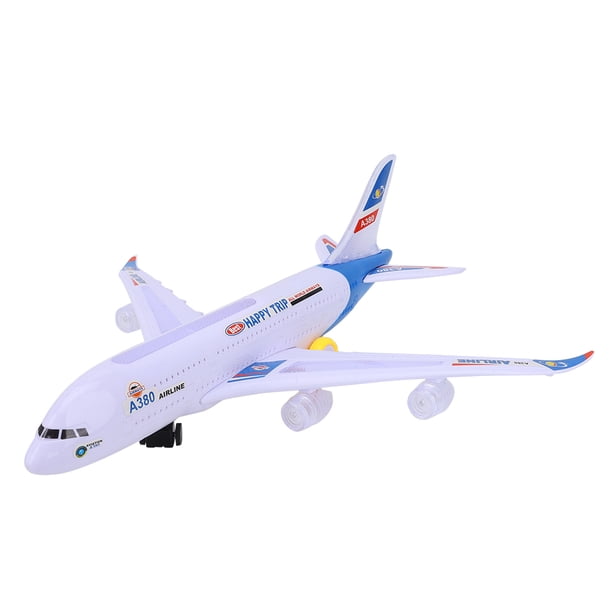 KATELUO – Avion Jouet Lumineux Avec LED Et Sons De Décollage – Fonction Bump And Go – Cadeau Enfant Dès 3 Ans