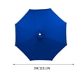 thumbnail image 3 of Fridja Auvent de Remplacement pour Parasol de Patio à 6 Baleines de 118 Pouces, Auvent de Remplacement Protection UV Imperméable pour Parasol de Table de Marché Extérieur, Auvent de Parasol Extérieur pour Restaurant, Cour, Cour, Piscine, 3 of 5