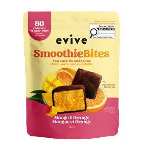 Evive Smoothie Bites Mango & Orange, 144g, Vegan, Non-GMO, Frozen Bites, Blend (banana, cauliflower, mango etc.), Evive Smoothie Bites Mango & Orange, 144g
