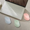 thumbnail image 4 of Dosaele Charging Bluetooth Wireless Mouse Mute Laptop Computer General Wireless Mouse for Macbook Air(Pink), 4 of 5