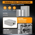 thumbnail image 4 of Yiwa Stainless Steel Electrical Enclosure Box, IP67 Waterproof, NEMA 4X Rated, Lockable Junction Box for Outdoor or Indoor Use, Comes with Mounting Plate and Keys, 4 of 8