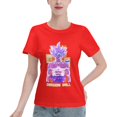 thumbnail image 1 of Women's Basic Short Sleeve T-Shirt Super Saiyan, 1 of 6