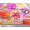 thumbnail image 3 of Soimoi polyester Crepe Fabric Flower Watercolor Printed Fabric 1 Yard 42 Inch Wide, 3 of 3