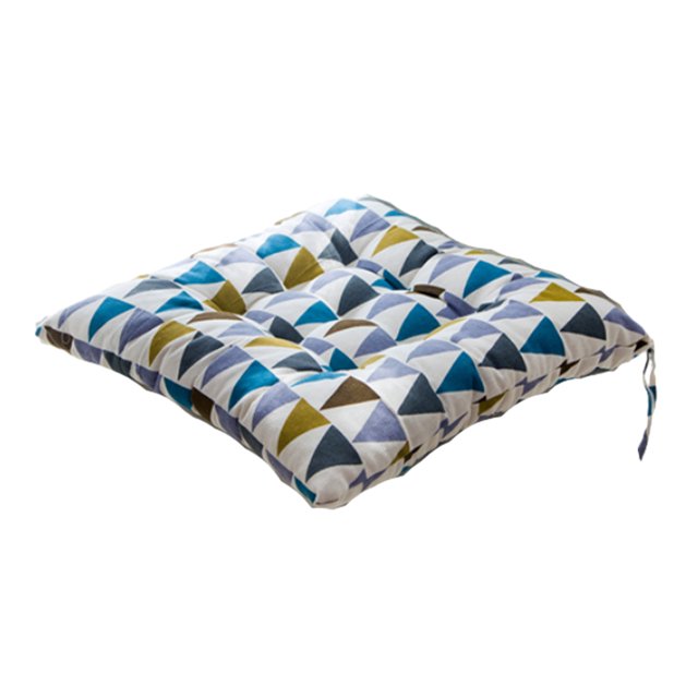 Wweixi Cushion Pad For Square Chair - Soft And Comfortable Wide Range Of Uses Square Chair Cushion Colorful Triangles 1Set