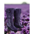 thumbnail image 5 of Bottes Mode pour Femmes à Fermeture Éclair Hauteur Genou, Talon Compensé Décontracté, Chaussures d'Hiver ( Violet, 11 ), 5 of 5