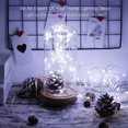 thumbnail image 3 of Plug in Fairy Lights with Remote Control Timer, 8 Modes 33ft 100 LED Dimmable String Lights, Waterproof Firefly Starry Lights Twinkle Lights for Indoor Outdoor Decoration, UL-Listed, White, 3 of 7
