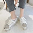 thumbnail image 1 of Cameland Women's Plus-size Flat Color-matching Rhinestones Slip-on Loafers, 1 of 6