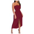 thumbnail image 1 of JIRNDf Robes de Printemps pour Femmes 2025 Tendance Plage Débardeur Sans Manches Ample Col Rond Robe Bohème Femme Ligne A RD2 TG, 1 of 7