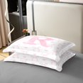 thumbnail image 4 of Erosebridal Housse de Couette en Coton 100 % Taille Simple Initiale A-Z, Ensembles de Literie Lettre Initiale R Taille Simple, Déco Girly Féerique, Réversible 2 Pcs (Sans Couette), 4 of 6