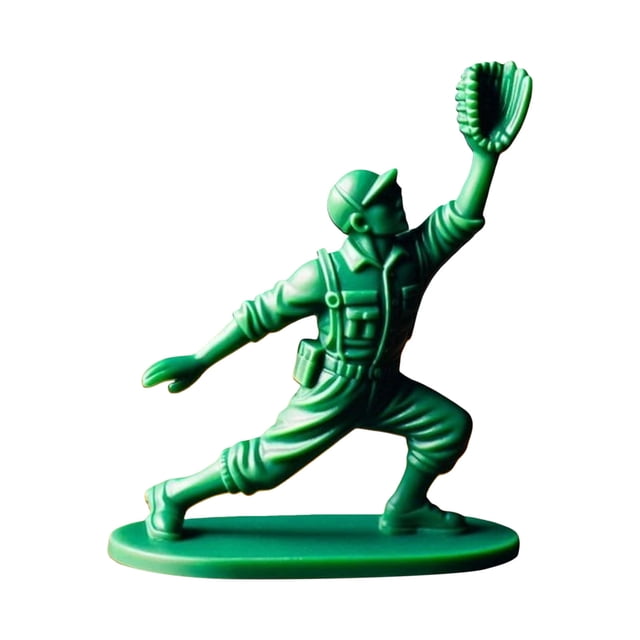 TIELUTT Interesting Green Baseball Soldier Character Classic Toy Set Baseball Player Statue Novel Robotic Dinosaurs It Action Figure 1 4 Kids Robots Car Driver Action Figure Boy Action Figures 3 Year