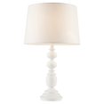 thumbnail image 1 of Martha Stewart Astoria Lampe de Table Traditionnelle en Résine et Tissu Blanc Mat, 1 of 6