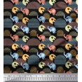 thumbnail image 1 of Soimoi Viscose Chiffon Fabric Cute Elephant Kids Print Sewing Fabric Yard 42 Inch Wide, 1 of 3