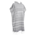 thumbnail image 1 of Transemion Turkish Cotton Surf Poncho Soft Quick-Drying Towel For Beach And Bath Designed For Beach Or Pool Light grey, 1 of 6