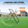 thumbnail image 3 of VEVOR Filet de Rebond pour Baseball et Softball 4 X 6 Pi, Dos Ouvert, Angles Réglables, 3 of 9